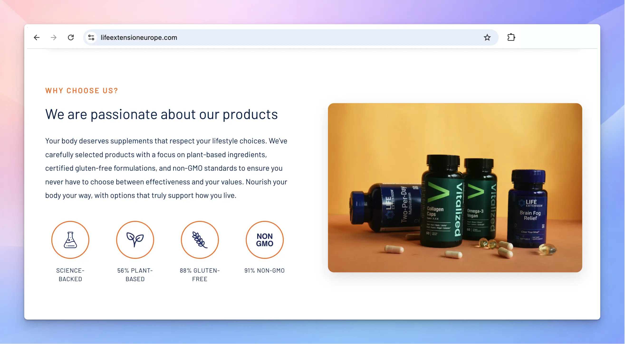 Life Extension Europe eCommerce shop